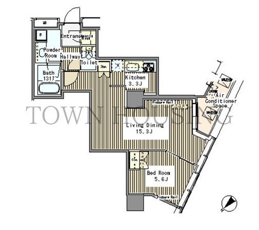 ＭＹ　ＴＯＷＥＲ　ＲＥＳＩＤＥＮＣＥの物件間取画像